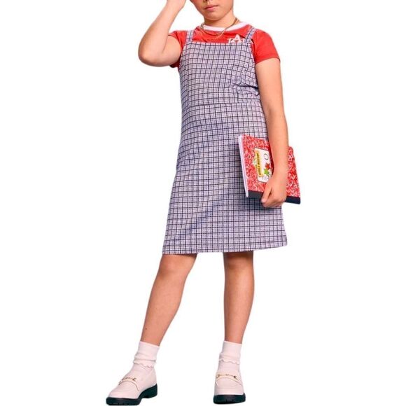 Abercrombie & Fitch Kids Elevated Layerable Plaid Dress Girls Size 7/8 - Picture 2 of 5